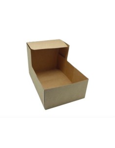 Boite cadeau rectangle uni couleur kraft marron à monter soi même 2