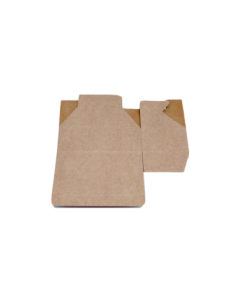 Boite cadeau uni couleur kraft marron à monter soi même 115x65x35mm 2