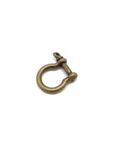 Fermoir manille bronze, forme fer cheval, U