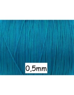 Fil de jade fin 0,5mm de couleur noir pour bracelet WRAP, SHAMBALLA avec perles fines
