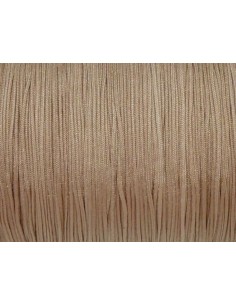 Fil de jade 0,5mm de couleur marron beige - idéal bracelet Wrap 2