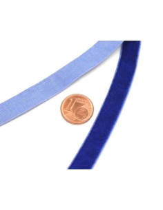 Ruban élastique plat 10mm en velours bleu outremer- Idéal scrapbooking 2
