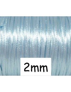 Cordon queue de rat 2mm bleu clair