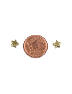 Mini perles étoiles 5mm doré en métal 2