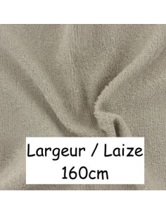 Tissus éponge de bambou gris grège pour lingette démaquillante