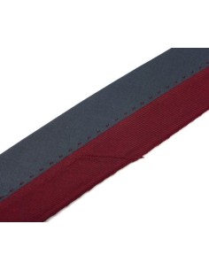 Hausse de ceinture gris et rouge bordeaux rayé Idéal couture