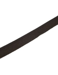 Ruban chevron marron foncé 16mm en polyester pas cher 2