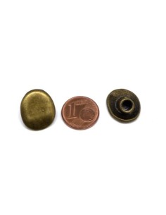 Embout de finition bronze en métal pour cordon 4mm 2