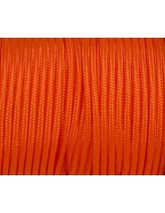 Paracorde 3mm orange vif cordon nylon tressé uni 2