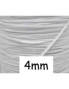Elastique plat blanc 4mm souple pour masque