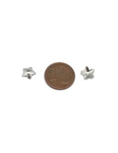 Coupelle argenté en acier inoxydable étoile 7mm, chapeau pour perle 2
