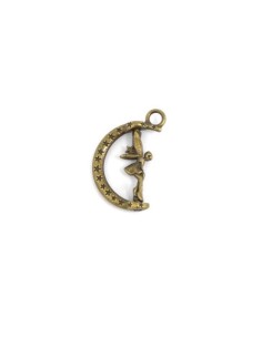Breloque fée bronze pour collier