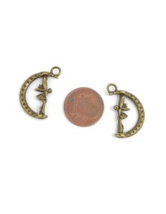 Breloque fée bronze pour collier 2
