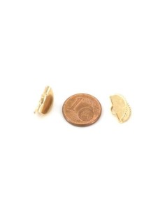 Embouts griffe demi lune doré 13mm, pince demi lune, serre ruban en métal doré 2