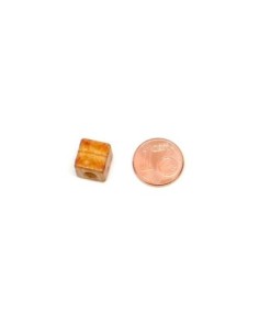 ?? Perles en bois forme cube arrondi motif marbré - 11,5 mm 2