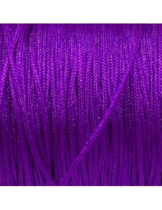 Fil de jade fin 0,5mm de couleur violet  pour bracelet WRAP, SHAMBALLA avec perles fines 2