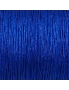Fil de jade fin 0,5mm bleu vif électrique pour bracelet WRAP, SHAMBALLA avec perles fines 2