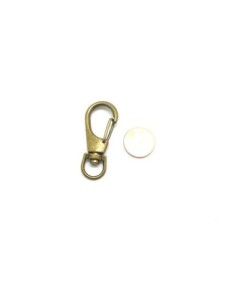 Grand mousquetons bronze en métal 4cm pour anse de sac, porte clés 2