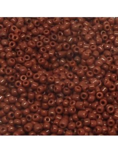 Perle de rocaille 3mm marron brique 2