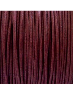 Coton ciré grenat 1mm pour bijoux 2