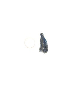 Lot de 5 pompons multicolore marron , bleu pour vos créations 2