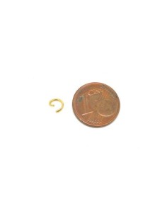Anneaux de jonction doré en acier inoxydable 5mm x 0,8mm 2