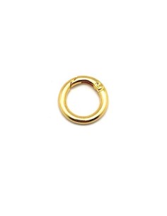 Mousqueton rond, porte clé, anse de sac  28mm en métal doré 2