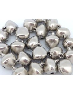 R-5 grelots en métal argenté 13mm 2