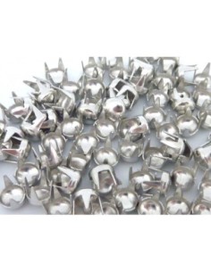 Clous griffe rond 4mm argenté