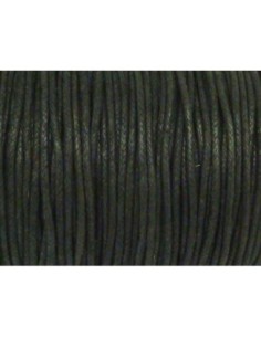 Fil coton ciré 2mm noir 2