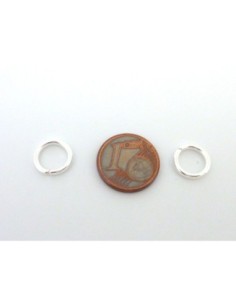 Anneaux de jonction en métal argenté 10mm épais 2