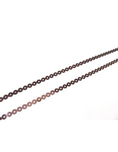 R-4,5m Ruban pastille sequin 4,5mm plastifié marron rouge... 2