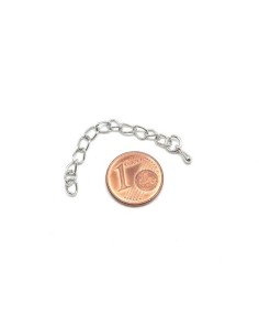 Chainette d'extension argenté pour création bijoux 2