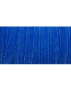 Galon élastique velours bleu 10mm