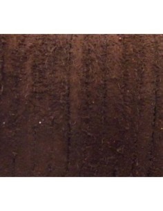 R-1m de Cordon daim plat 4mm de couleur marron chocolat 2