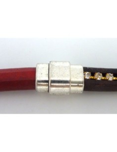 R-Fermoir aimanté rectangle arrondi 10,2X7mm en métal...